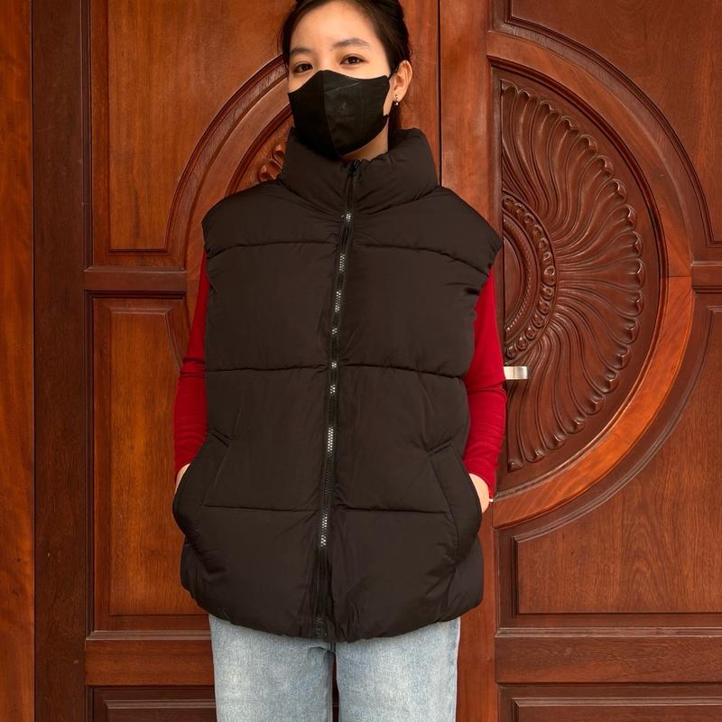Aó gile  nữ cổ 7 phân bo chun form trơn trơn Áo Top 3