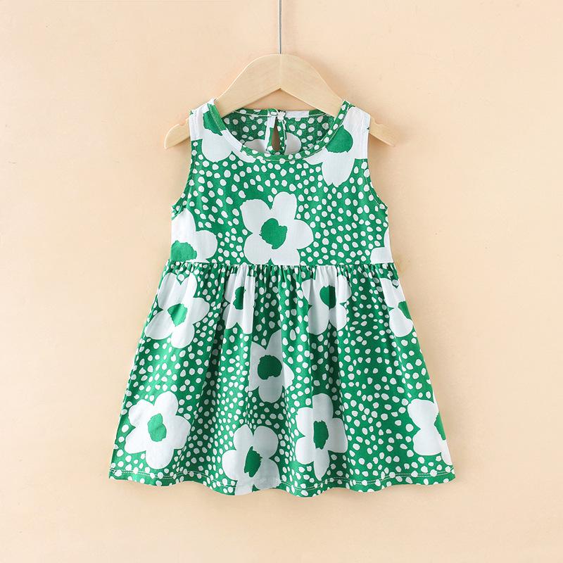 Product Introduction of Princess vest skirt girls dress foreign style summer dress little girl sleeveless skirt 2