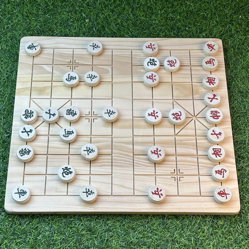 Cờ Tướng Gỗ Bàn Kích Thước 42x38Cm Kèm Quân Cờ 3Cm Benrikids Board Game Đồ Chơi Phù Hợp Cho Quán Trà Đá Vỉa Hè