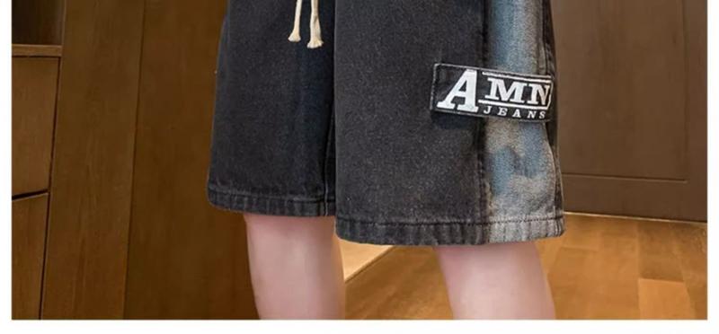 Product Introduction of 2025 [1044 People Collected] Men's Summer Thin American Style Cargo Five-Point Denim Shorts Men's Pants Ins Trend Versatile Loose Straight-Leg 22