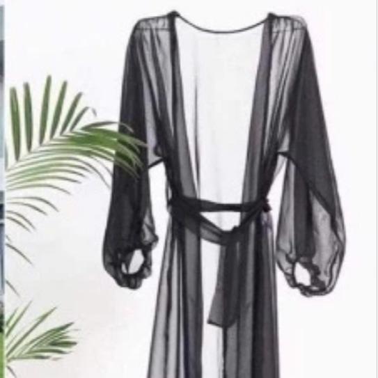 Áo Choàng, Khoác Kimono Đi Biển Dáng Dài FUNNY BIKINI MS-65 Nữ Top 1