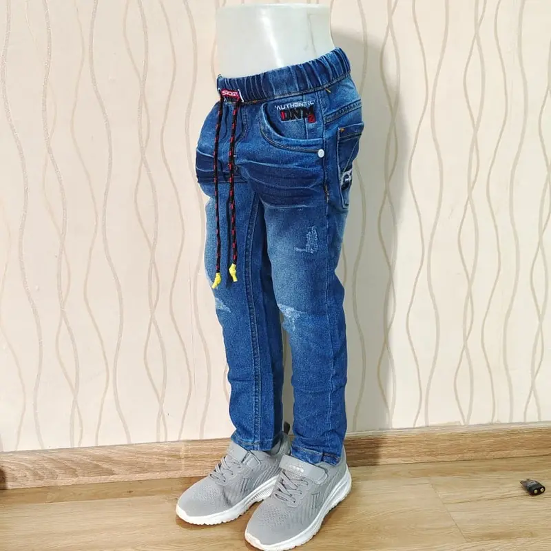 Celana Panjang Anak Laki-laki Usia 4 - 12 Tahun Bahan Jeans Stretch / Melar Model Sobek DISTRO Gaul kekinian motif Fashion /leTackling 7