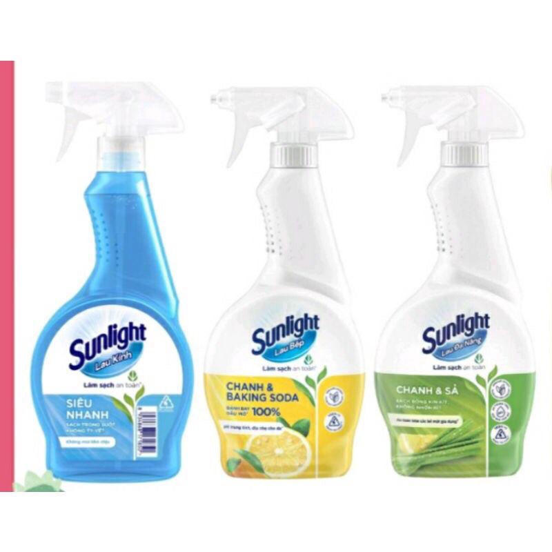 Nước lau kính/lau bếp/lau đa năng sunlight phiên bản nâng cấp từ cif 500ml - THÁI HÀ sHOP Làm Sạch