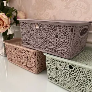 Keranjang HAPPY 5 star Basket / Serbaguna Aesthetic Storage Box 5 star High Quality