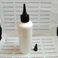 Gambar [PAKET 10 PCS] Botol PET 250ml tutup kerucut hitam body putih/botol tinta 250ml dari difapackindonesia Kab. Sidoarjo 3 Tokopedia