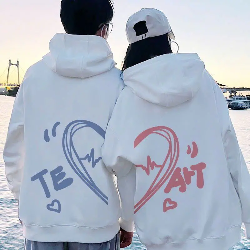 Áo Khoác Hoodie Nam Nữ  in Trái Tim TE ART chất vãi nỉ dầy dặn, hoodie có mữ to rộng 2 lớp [A292] Nữ Top Women Voi