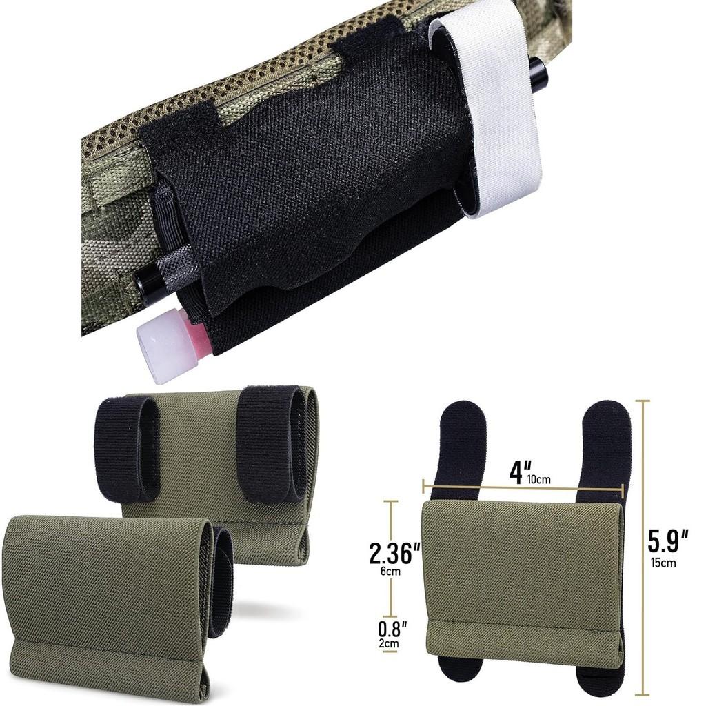 ที่ใส่เข็มขัดกลางแจ้ง, ยืดหยุ่น, พร้อมระบบ MOLLE, กระเป๋าเก็บเครื่องมือ EDC เหมาะสำหรับเสื้อกั๊กและเ