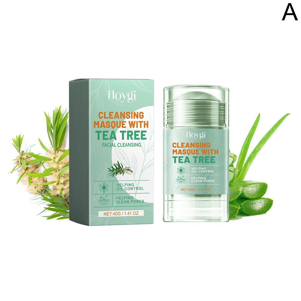 [BUY 1 TAKE 1] 40G Tea Tree & Strawberry Pembersih Anti Stik Masker Stik Pembersih Bar Liat H1F4