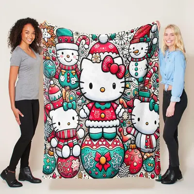 “”””RESERVE””””Hello online Kitty Skeleton Blanket