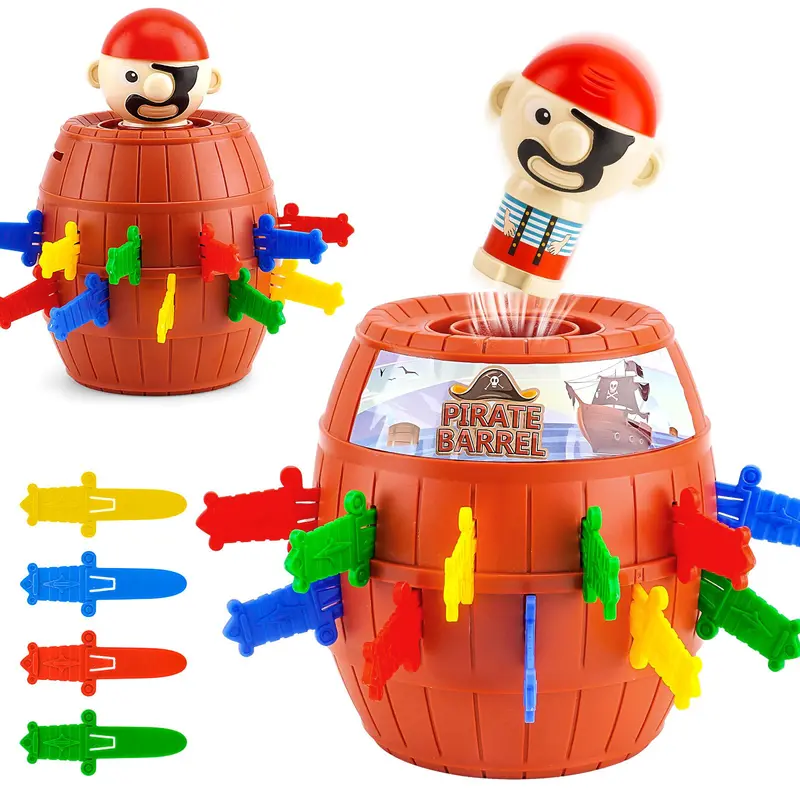 Pirate Bucket Toy, Fun Prank Pop-Up Pirate Bucket, Desktop Decompression Toy, Interactive Party Game, Creativity for Children Aged 3 and Above 3