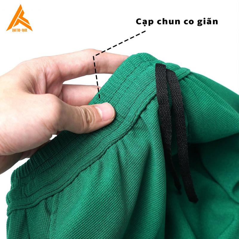 Bộ Quần Áo Mặc Nhà Thể Thao Nam Chất Tổ Ong Mùa Hè Phong Cách Cao Cấp 5