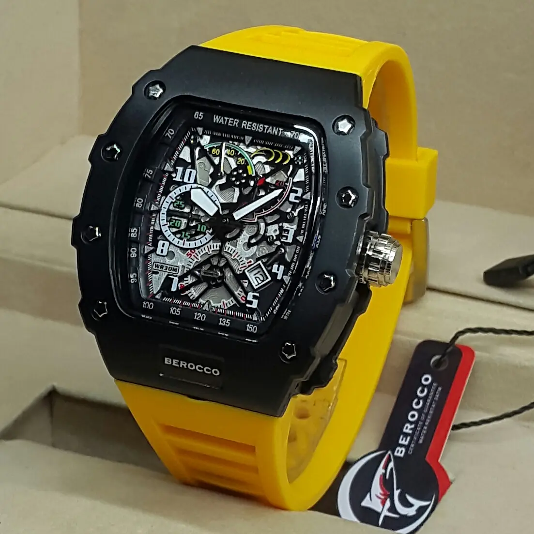 Jam tangan Kekiinian BEROCCO Rubber 1 Lingkar Analog
