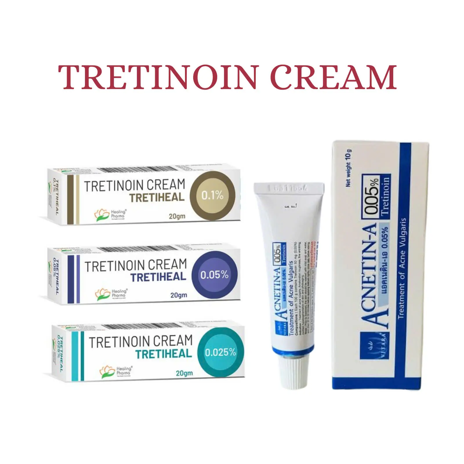 Kem Dưỡng Giảm Mụn Tái Tạo Da Khỏe Đẹp Tretinoin Cream Dành Cho Da Thường Da Khô