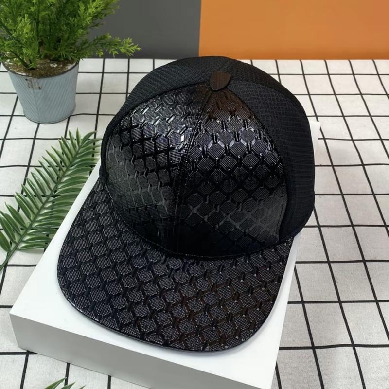 Mũ Snapback  màu Đen  phối lưới khóa bấm kim loại - Mũ kết nam chất liệu phối da họa tiết ô vuông trẻ trung HH79