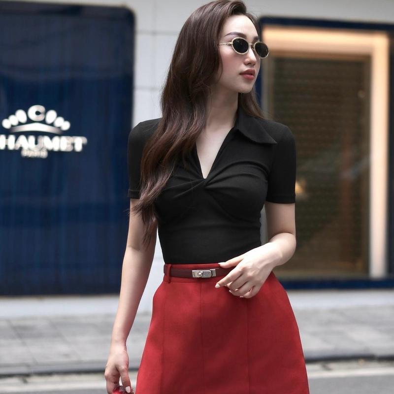 ÁO THUN XOẮN NGỰC , ÁO BIGSIZE TAY NGẮN CỔ V CHẤT TĂM LẠNH- ÁO CỔ BẺ SANG CHẢNH: 02 ( Full-size:40-90 kg ) Nữ Women Top Sơ Mi | BigBuy360 - bigbuy360.vn