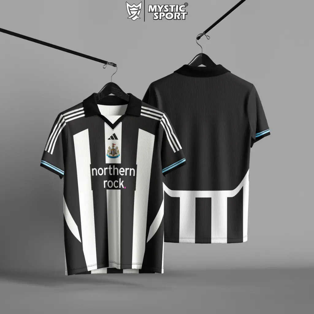 [Free Custom Name & Number]Jersey RETRO NEWCASTLE NORTHERN ROCK FULL PRINTING FREE CUSTOM