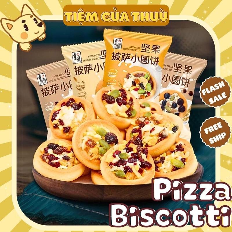 Bánh Pizza Biscotti Nutwich Bánh Quy Mix Hạt Dinh Dưỡng / Bánh Pizza Hạt, Bánh Nướng Hạt Ngũ Cốc