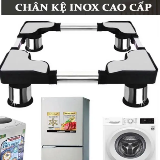 Kệ Máy Giặt Tủ Lạnh Inox , Chân Kê Máy Giặt Tủ Lạnh Đa Năng Tùy Chỉnh Kích Cỡ