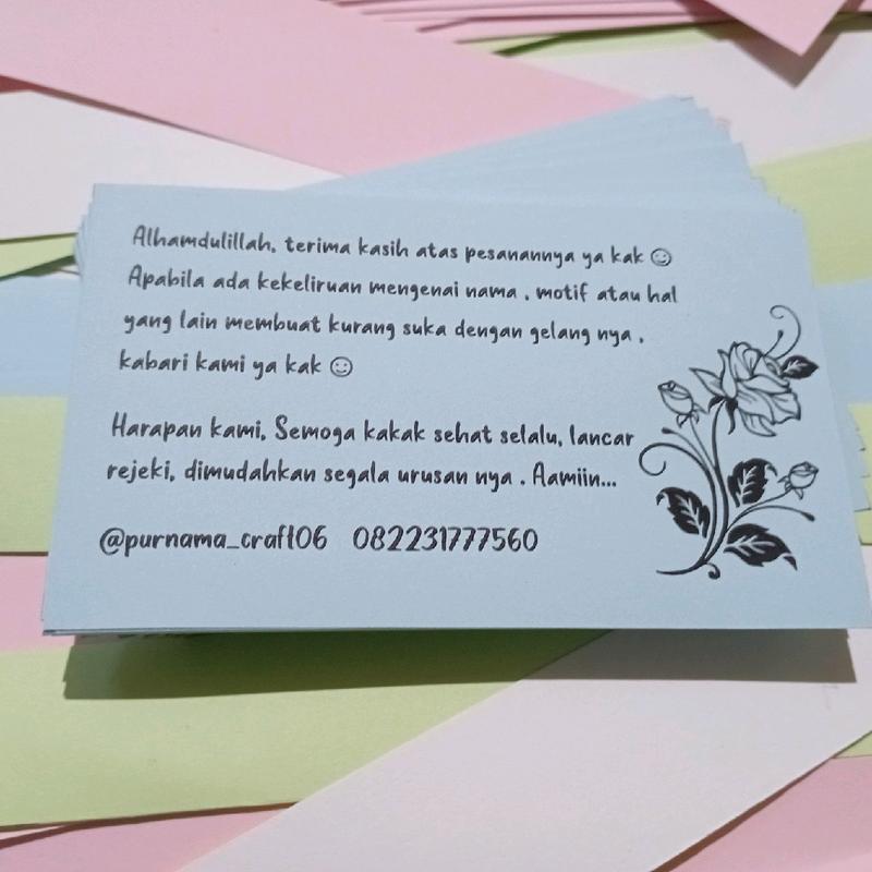 Thanks Card - Shop | Tokopedia
