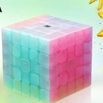 Cube Magic Puzzle 5x5 QiYi QiZheng Jelly 5x5x5 Stickerless Transparan Games 0