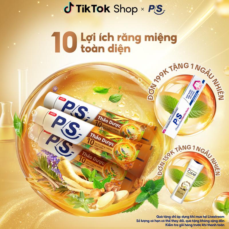 Combo 3 Kem đánh răng P S Thảo Dược 100g 150g cho 10 lợi ích răng miệng toàn diện với 10 thảo dược quý và công nghệ hiện đại 1
