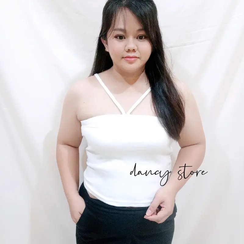 DS-33/ Crop Top BIG SIZE / Atasan Jumbo Wanita Melar Panjang Tank 4