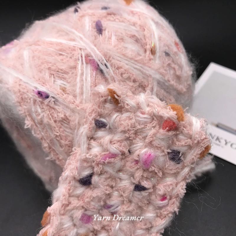 Product Introduction of 5 Styles - Fluffy Yarn for Crochet Bundle Fancy Crochet Yarn Wool Yarn Knitting Yarn Crochet Yarns Chunky Yarn Fuzzy Yarn Art Pink Yarn Soft Yarn Sale 14