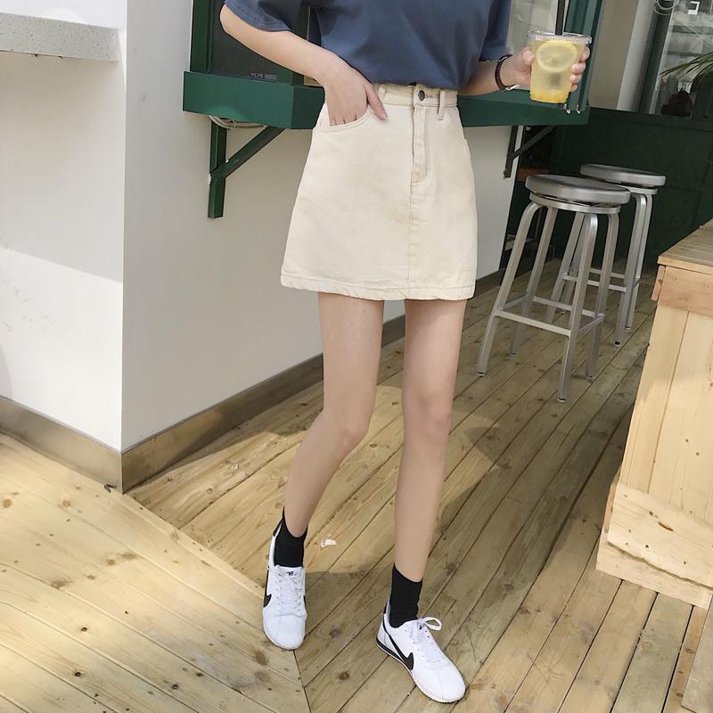 Product Introduction of Chân Váy Denim Ngắn, Phong Cách Ins, Dành Cho Nữ, Hàng Mới Về Mùa Xuân Và Mùa Thu 2023, Cạp Cao, Bó Sát Và Nâng Cao, Chân Váy Bút Chì Chữ A, Ôm Dáng 18