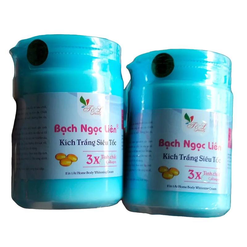 Combo 2 hủ kích trắng Bạch ngọc liên giúp mịn da Dưỡng Body Kem Làm Đẹp Da cho Nữ