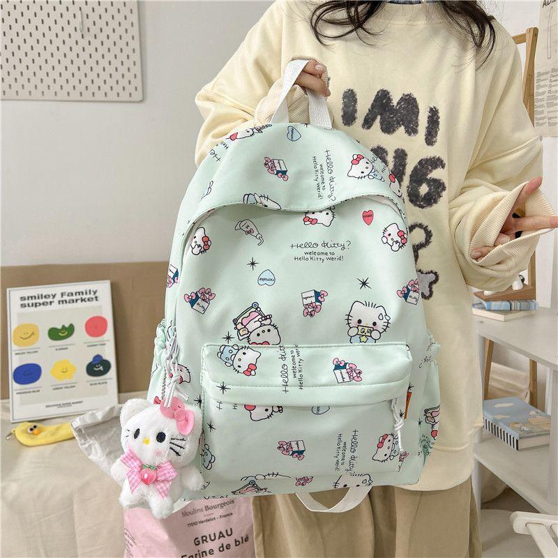Cặp Sách Cho Bé Gái, Ưa Nhìn, Thiết Kế Hoạt Hình Cô Gái Dễ Thương, Nguyên Bản, Thích Hợp Cho Học Sinh Trung Học Và Đại Học Sớm, Ba Lô Sức Chứa Lớn 3