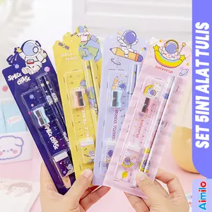 Set Alat Tulis Anak SD TK 5 in 1 Lengkap Paket Alat Tulis Sekolah Bisa Untuk Kado Kenaikan Kelas