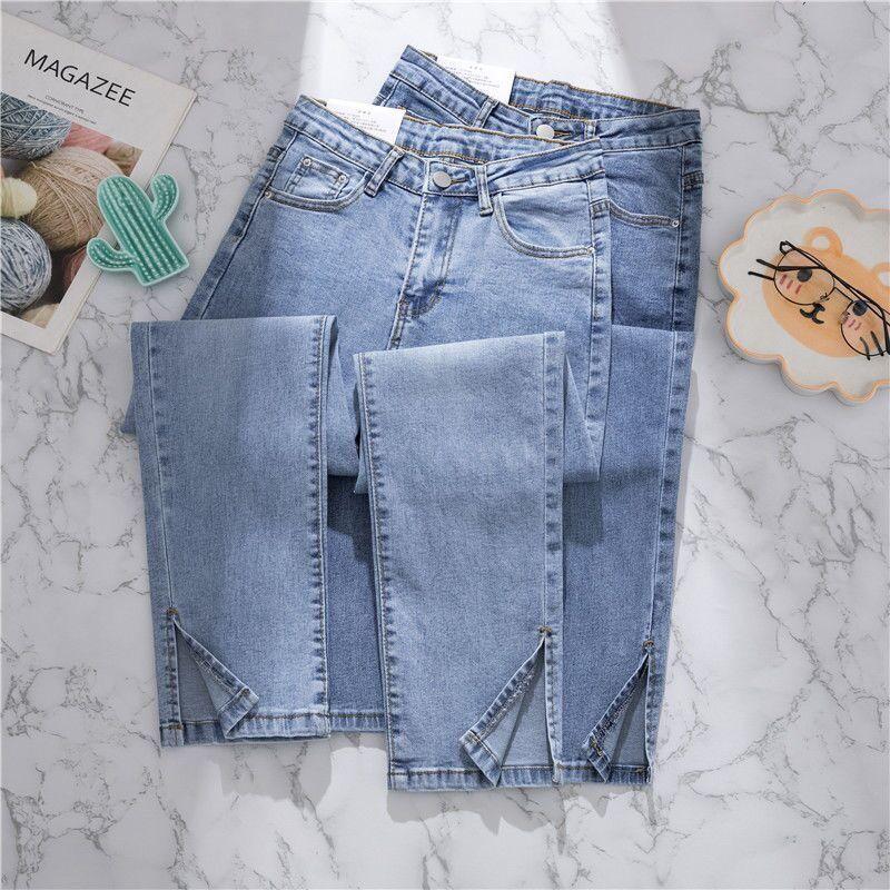 (Xả kho) Quần ống đứng xẻ tà JEAN ZY