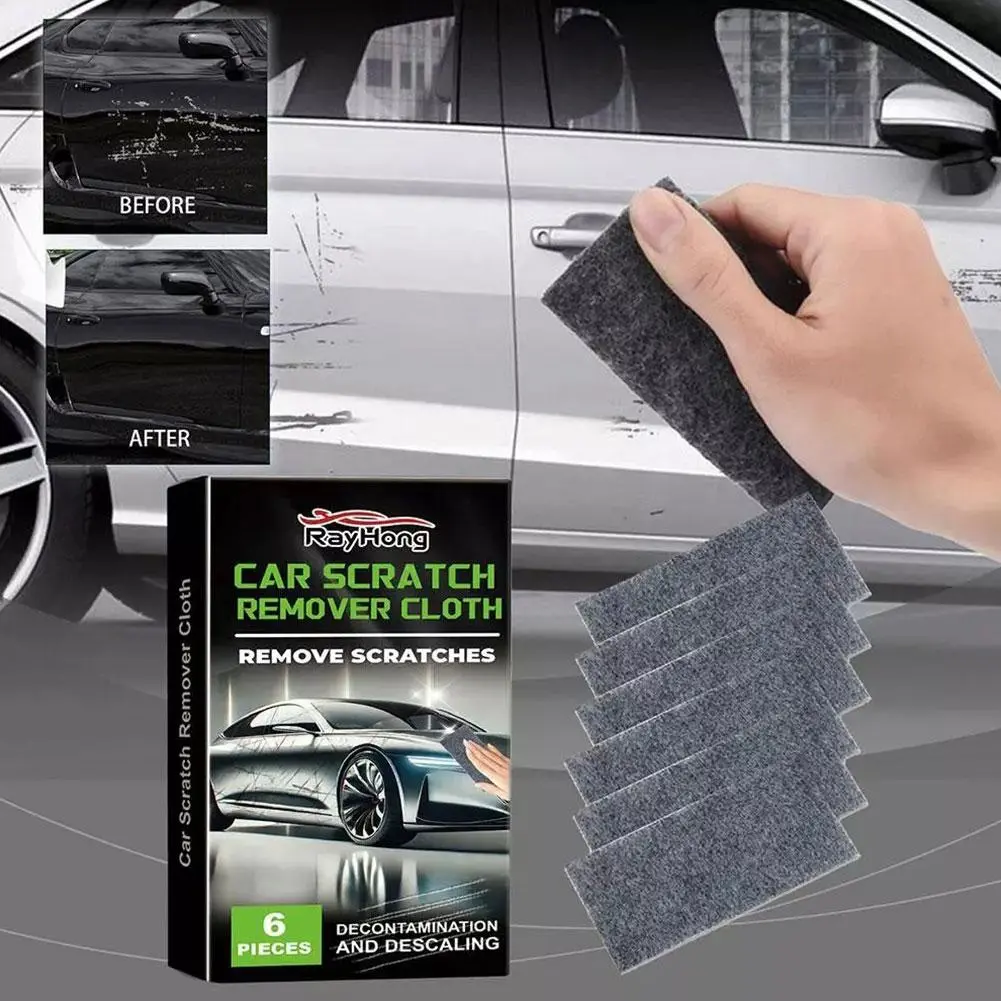 6pcs Nano Sparkle Car Cloth For Scratches Nano Magic Scratch Remover Cloth