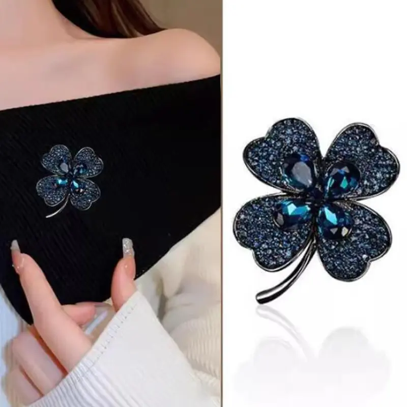 Trâm Cài Cỏ Bốn Lá, Thời Trang, Dành Cho Quần Áo Nữ, Thích Hợp Cho Áo Khoác Và Áo Khoác, Phụ Kiện Tiệc Tùng, Tuyệt Vời Làm Quà Tặng