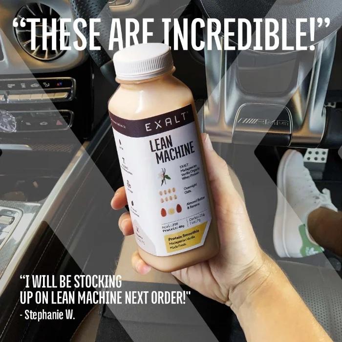 Product Introduction of Lean Machine - Fresh & Natural Protein Smoothie with 40g Madagascan Vanilla Whey Protein - Beverage - 330ml 12