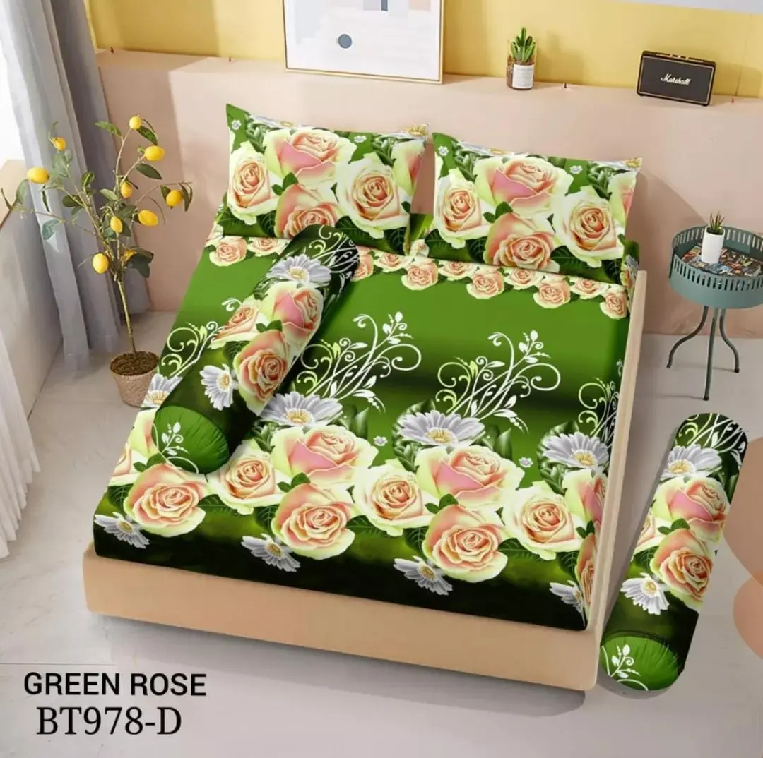SEPREI PROMO SPREI MOTIF BUNGA 3D PREMIUM MIRIP BONITA KATUN HALUS