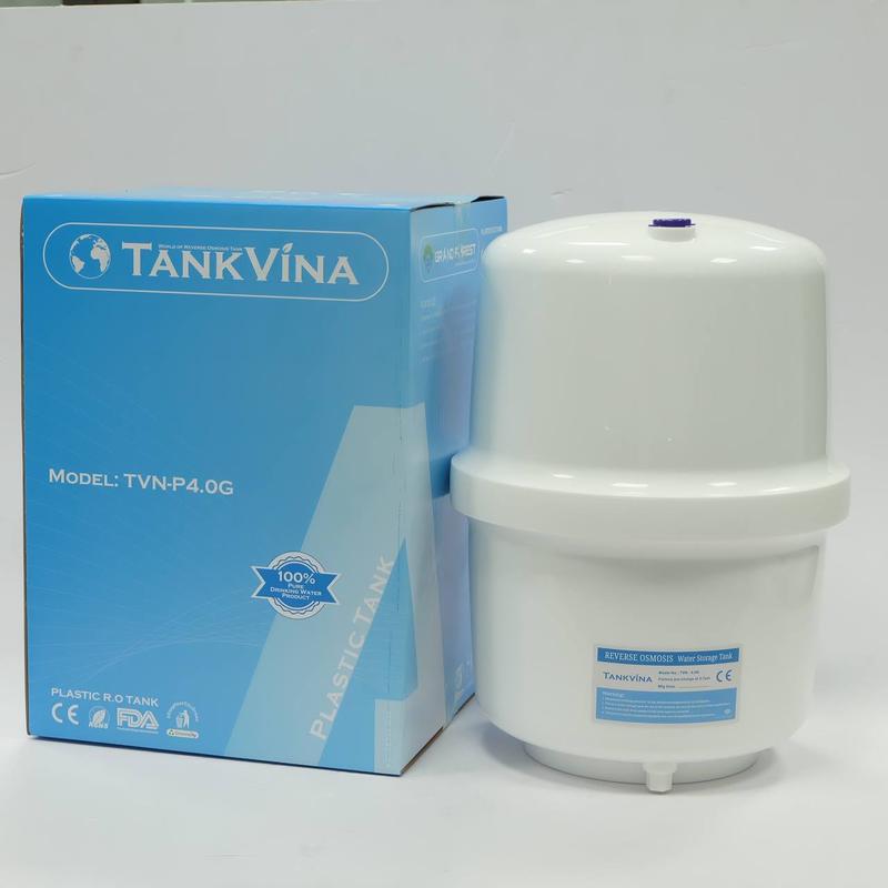 Bình áp máy lọc nước ro Tankvina 4.0G,3.2G bằng nhựa cho tất cả các máy lọc nước RO