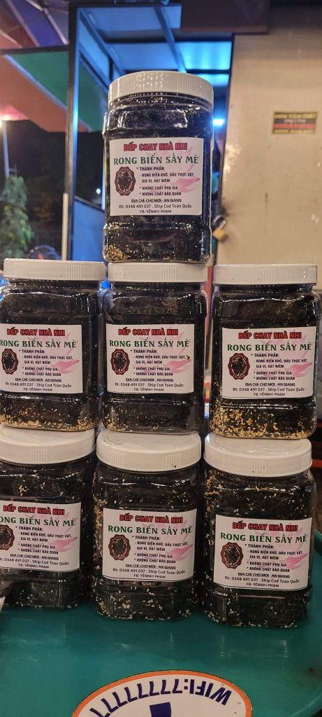 Product Introduction of Rong biển sấy tỏi mè Hủ 120G 6