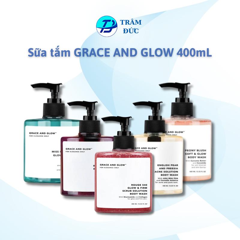 GRACE AND GLOW Body Wash Sữa tắm dưỡng ẩm tẩy da chết 400ml
