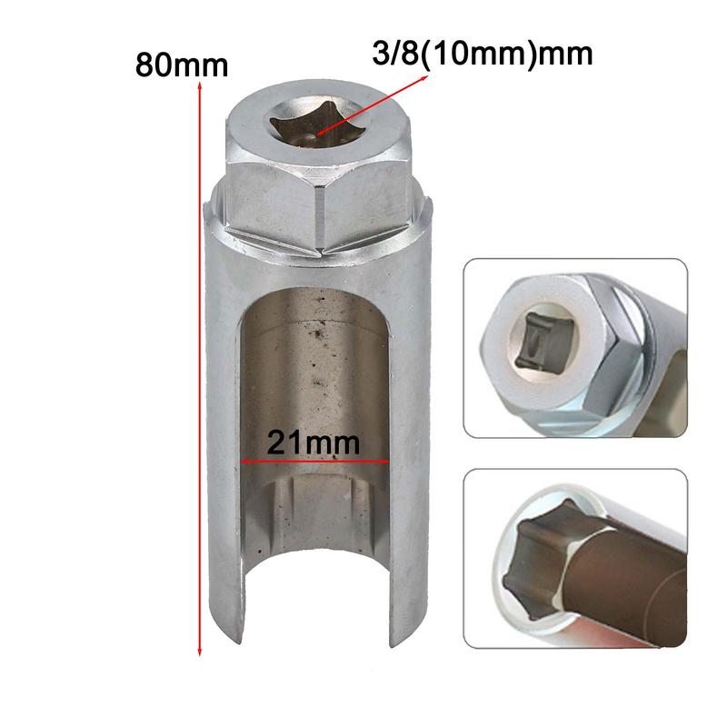 22mm Oxygen Sensor Socket Oxygen Sensor Removal Wrench 3/8 For Various Car Model 3