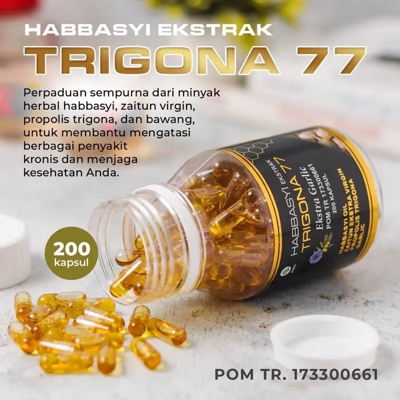 Habbatussauda Habbasyi Oil Ekstak Propolis Trigona Isi 200 kapsul