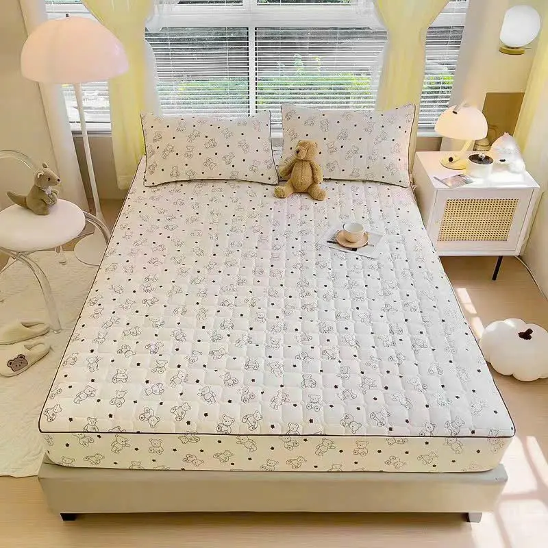 [ Tặng Kèm Thảm Chân 40k ] Ga gối cotton đũi xơ đậu nành chần bông Thoáng khí 5