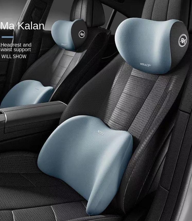 Product Introduction of 1 Set Car Headrest Waist Shoulder Support Pillow Car Cushion Memory Body Lumbar Back Cushion Home Car Supplies 2