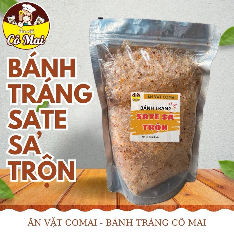 TÚI 200GR Bánh Tráng SATE SẢ COMAI Trộn Sẵn Túi Zip 200gr Snack Ăn Vặt Food Thức Ăn