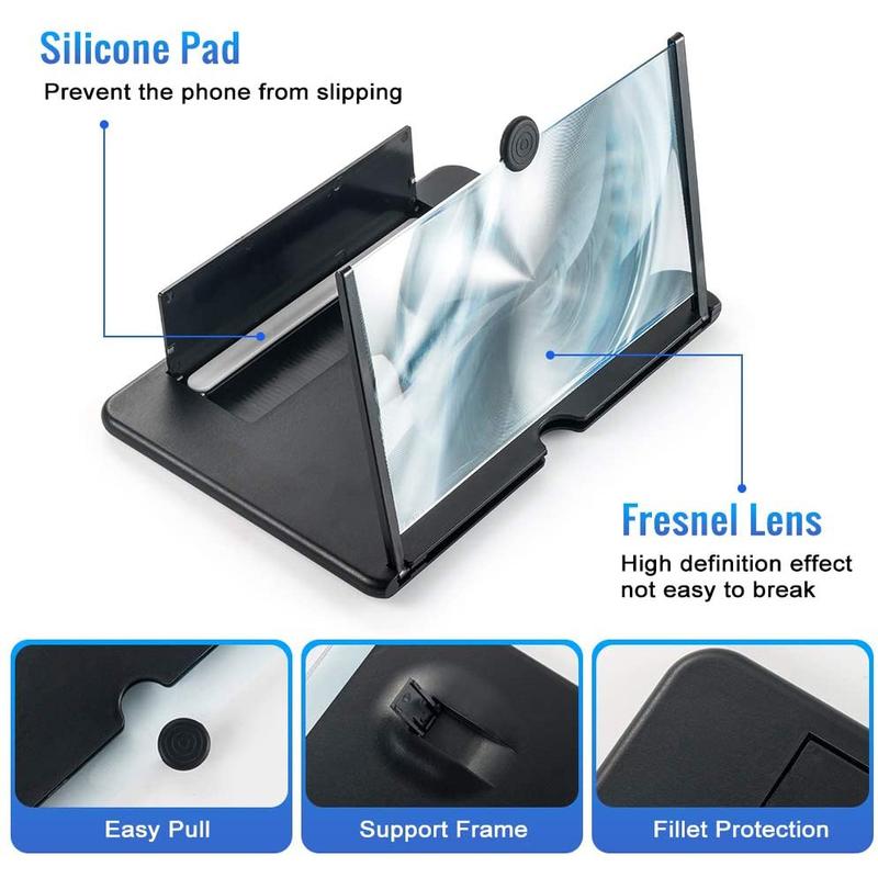 F3 Kaca Pembesar Layar HP 3D  Enlarge Screen Magnifier HD Video Amplifier 3D    Projector Screen Ponsel 3