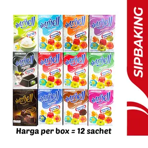 Nutrijell Jelly Box Ekonomis isi 12 Nutrijel Jeli All Varian Puding