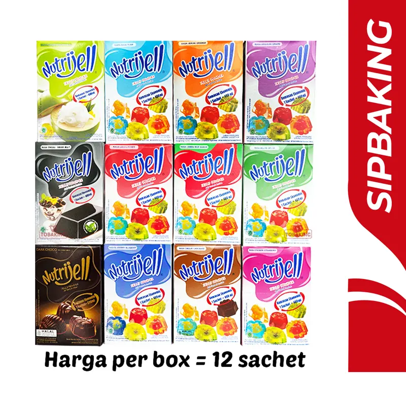 Nutrijell Jelly Box Ekonomis isi 12 Nutrijel Jeli All Varian Puding 0