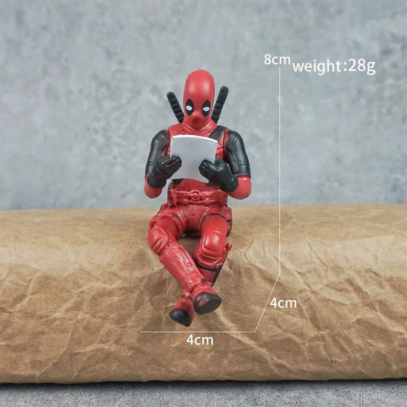 Product Introduction of ตกแต่งโต๊ะ Deadpool, โมเดลตลกและน่ารัก, สูง 8 ซม., เหมาะสำหรับรถยนต์และที่บ้าน, ของเล่นโมเดล X-MAN, 6 นิ้ว 6