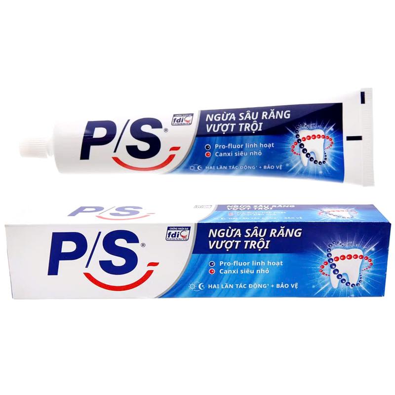 COMBO 5 _ Kem đánh răng P/S ngừa sâu răng vượt trội 180g