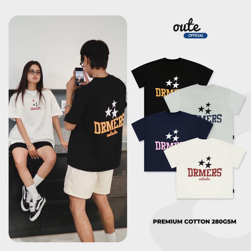 Áo Thun Form Boxy Outerity Tri-Star Unisex Nam Nữ Local Brand Premium Cotton 280gsm Dreamer Collection